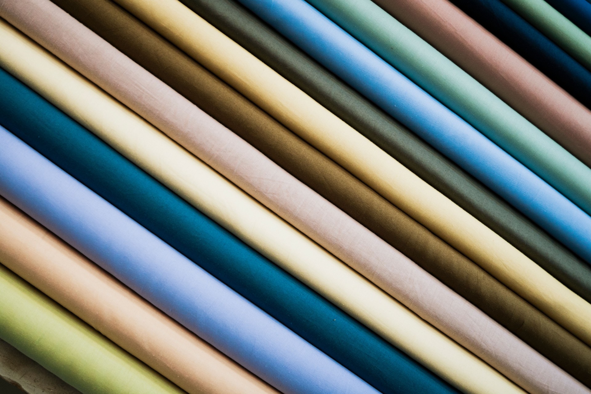 Fabric Rolls: Color Palette, Textile Swatches, Material Textures