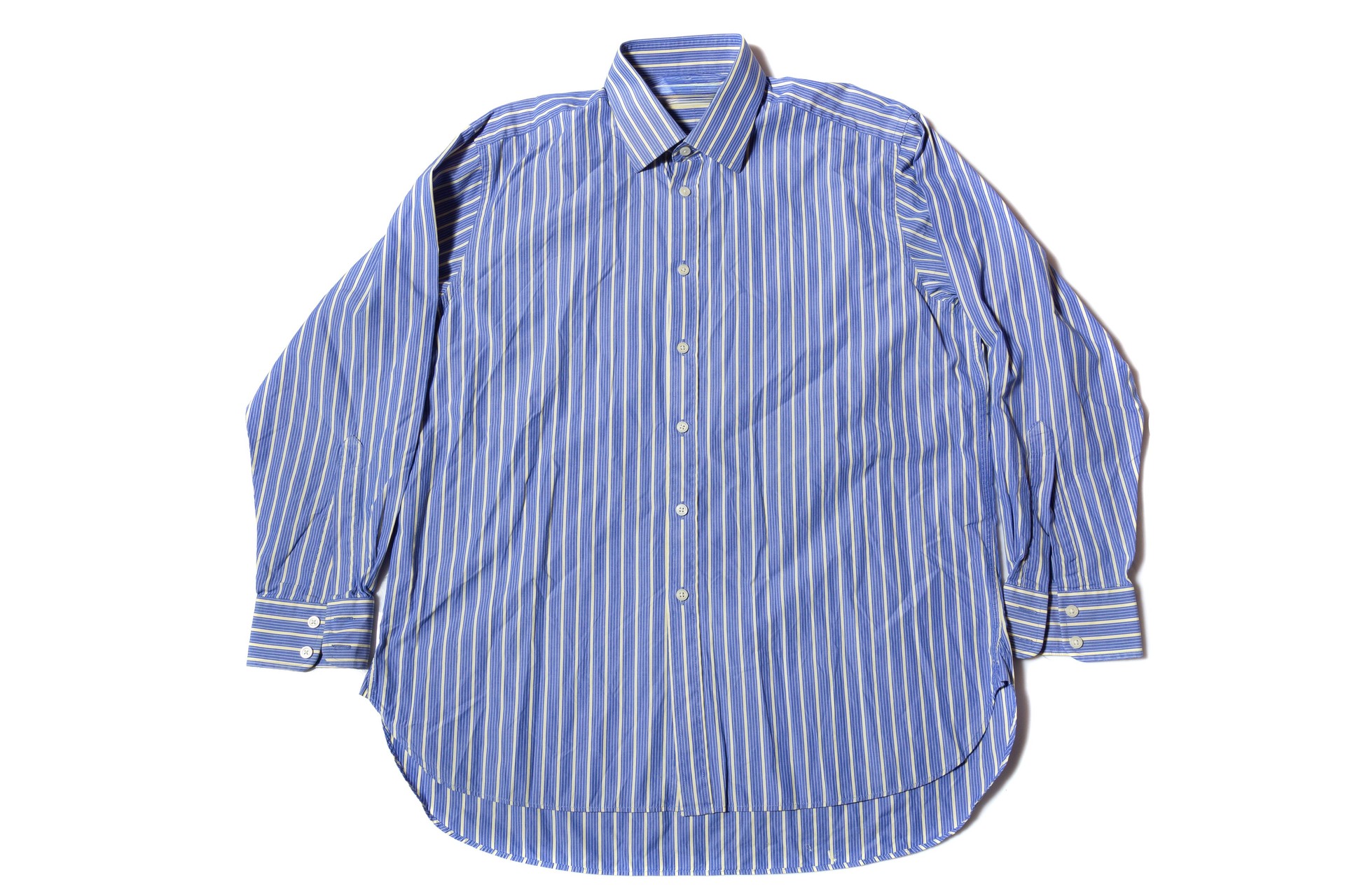 Men's casual long sleeved shirt on white background